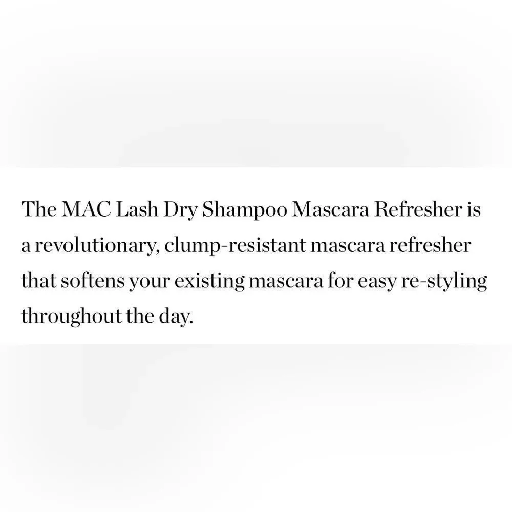 LAST 1! MAC Cosmetics Lash Dry Shampoo Mascara Refresher 👁️ NEW